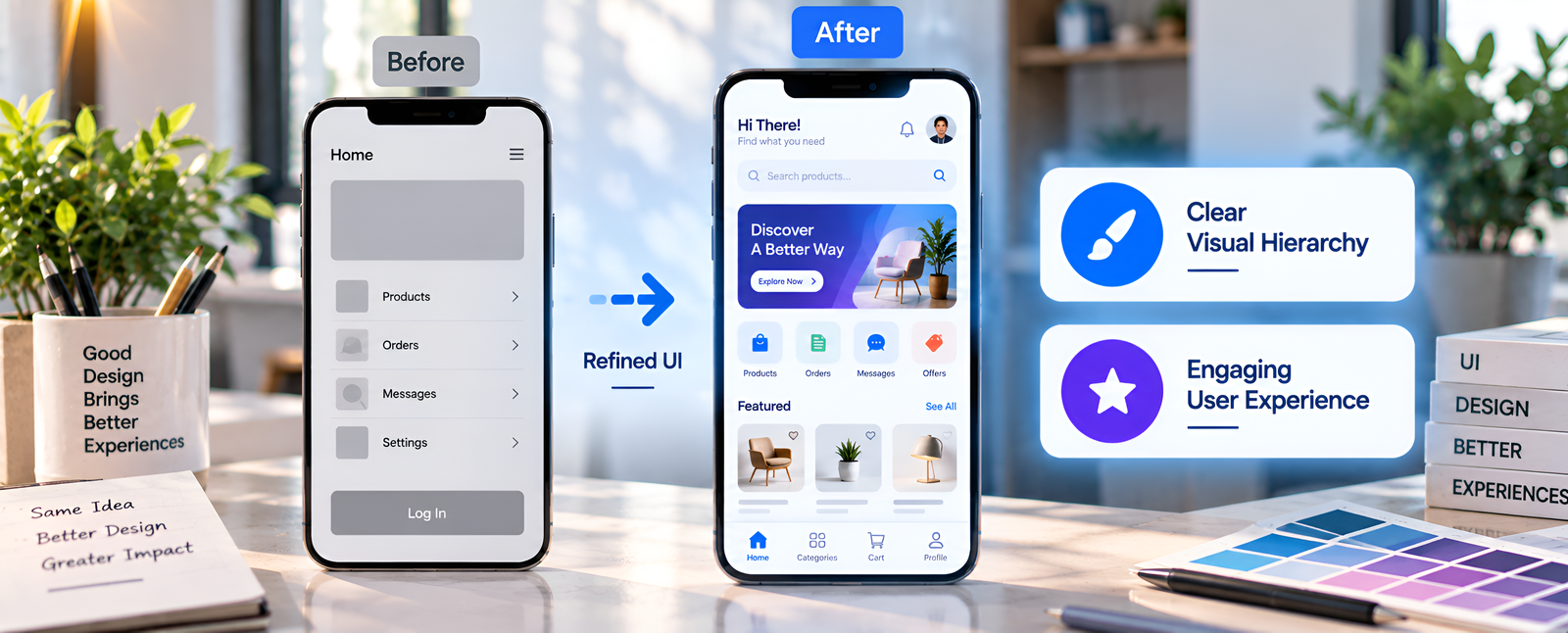 UI Design & Visual Experience